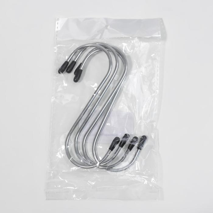 Набор крючков для рейлинга 10 см, 4 шт