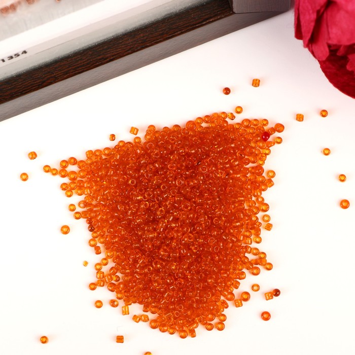 Бисер круглый "Жёлтая охра", размер 12/0, 20 г