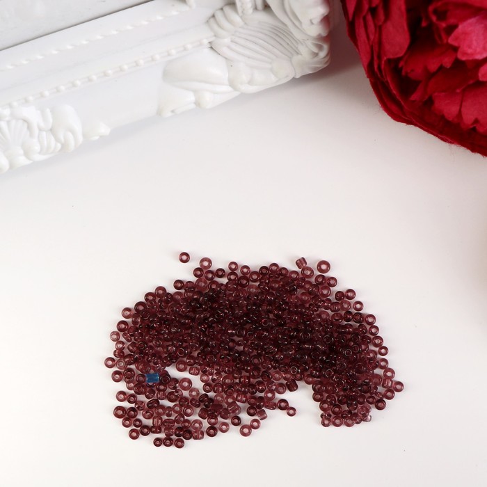 Бисер круглый "Коричнево-серый", размер 12/0, 20 г