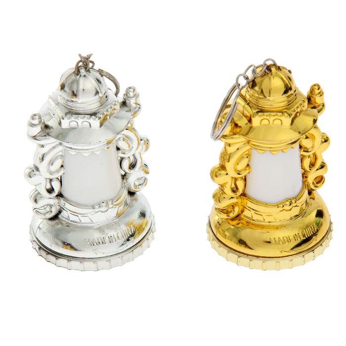 Брелок-фонарик на кольце "Керосиновая лампа" МИКС