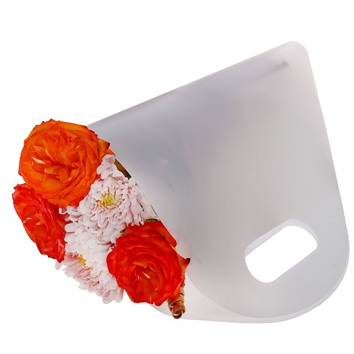 Упаковка для букетов и композиций 50 х 29 х 12 см, цвет белый