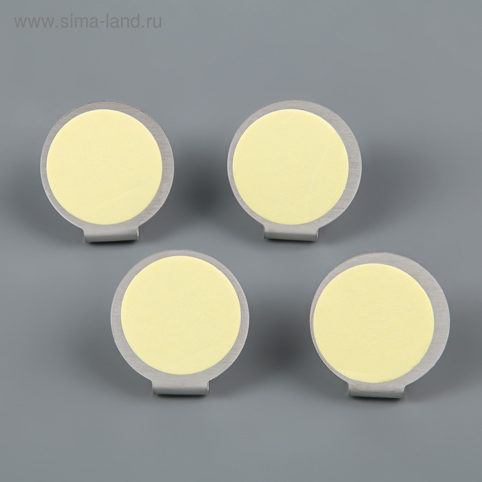 

Крючки самоклеящиеся металлические LaDо́m «Круг», 4 шт