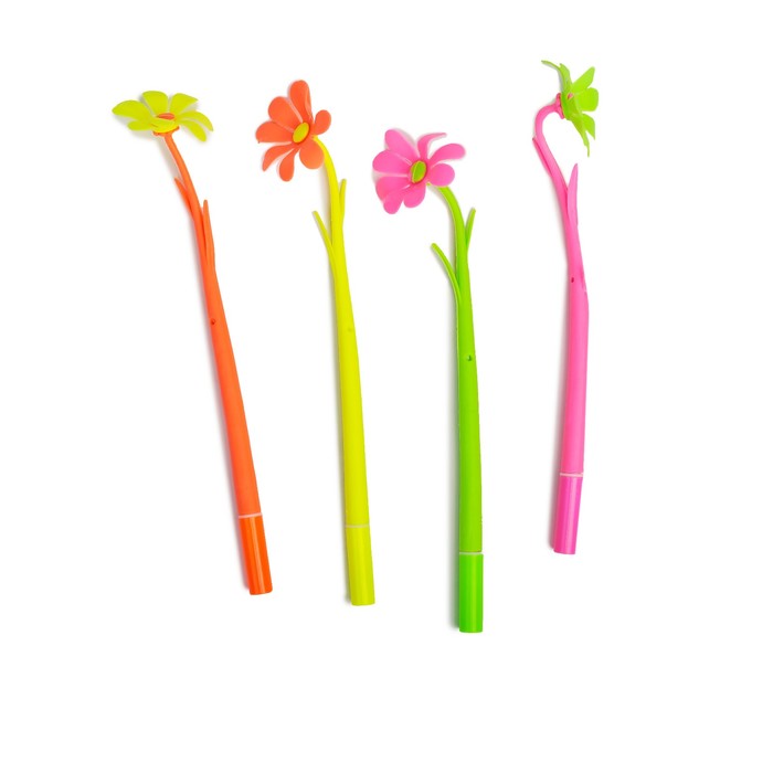 Ручка шариковая-прикол Цветок МИКС