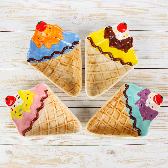 Блюдо "Пирожное", цвета МИКС