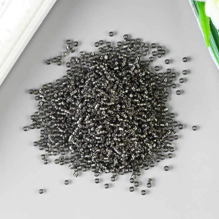 Бисер круглый "Графит", размер 12/0, 20 г