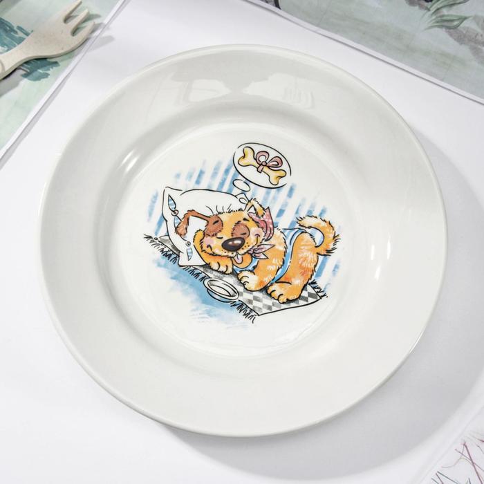 Тарелка мелкая 20 см "Дружок"
