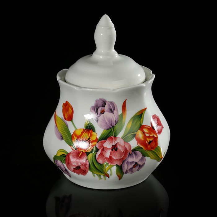 Сахарница 500 мл "Арина. Тюльпаны-2"