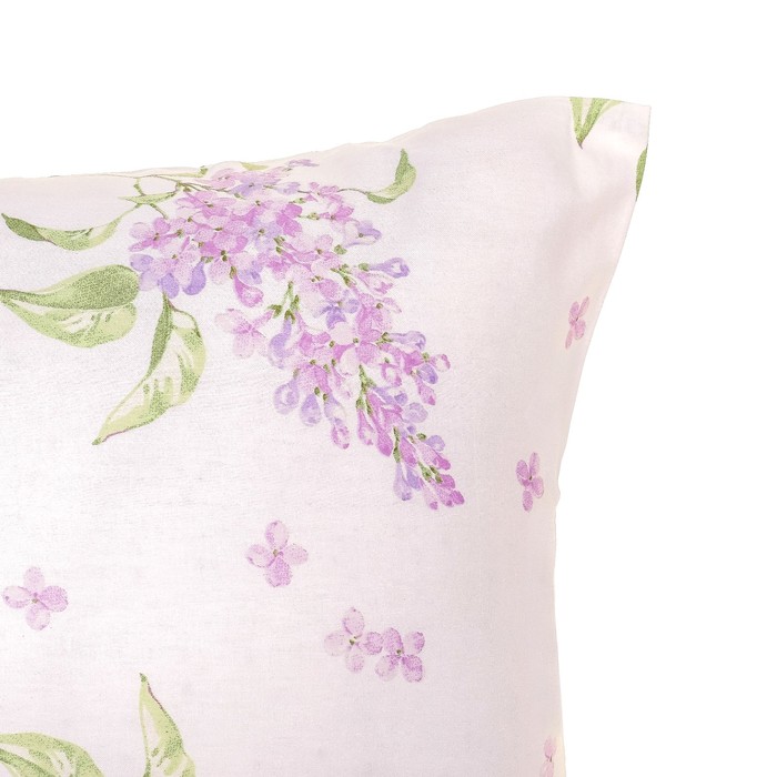 Набор наволочек "Этель" Сирень 50*70 см-2 шт, 100% хлопок, мако-сатин 128 г/м2