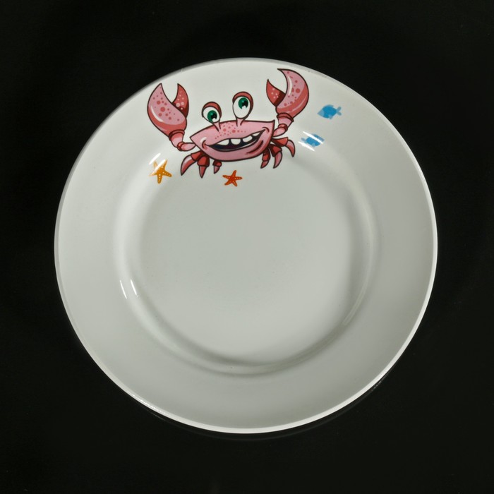 Тарелка мелкая 17,5 см "Море", рисунок МИКС