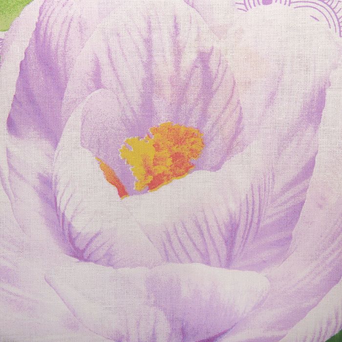 Постельное бельё Миланика "Крокусы" дуэт, размер 215х143 см - 2 шт., 220х240 см, 70х70- 2 шт., бязь, 125 г/м2