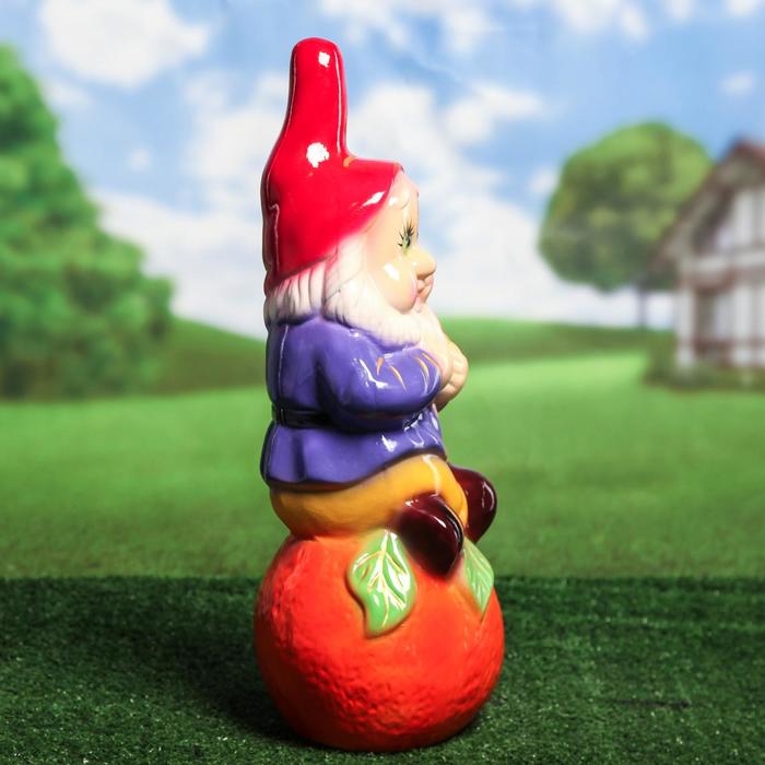 Садовая фигура "Гном Апельсин", микс, 50 см