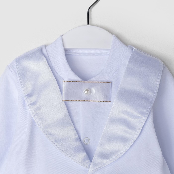 Комплект на мальчика, рост 68 см, цвет белый (арт. К-63-04)