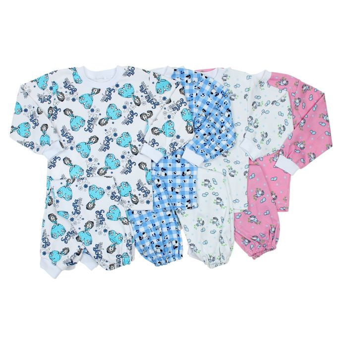 Пижама для девочки, рост 104 см, цвет МИКС (арт. Пж-524-04_Д)