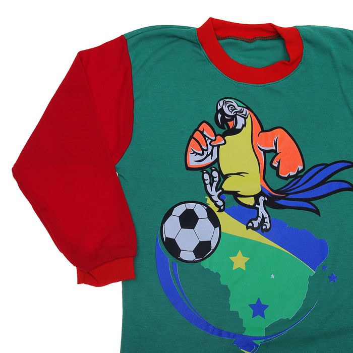 Пижама для мальчика, рост 122 см, цвет зелёный (арт. Пж-524/А-04_Д)