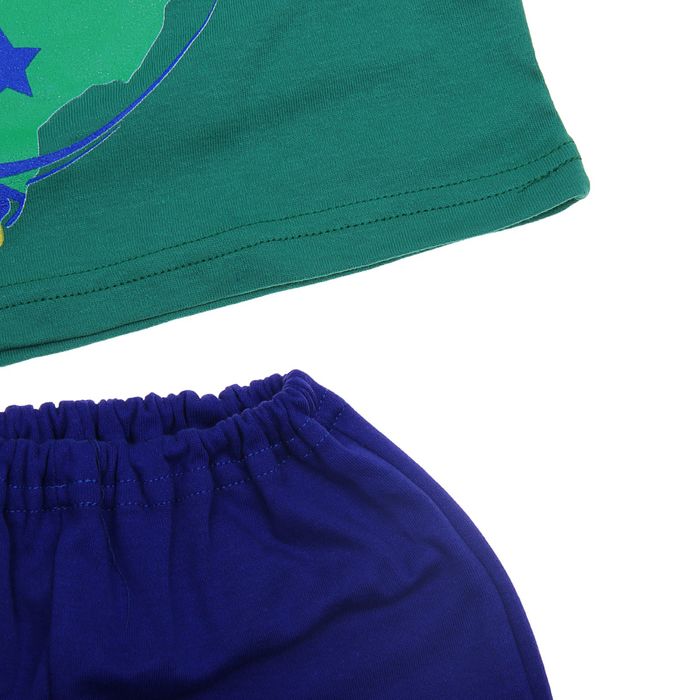 Пижама для мальчика, рост 122 см, цвет зелёный (арт. Пж-524/А-04_Д)