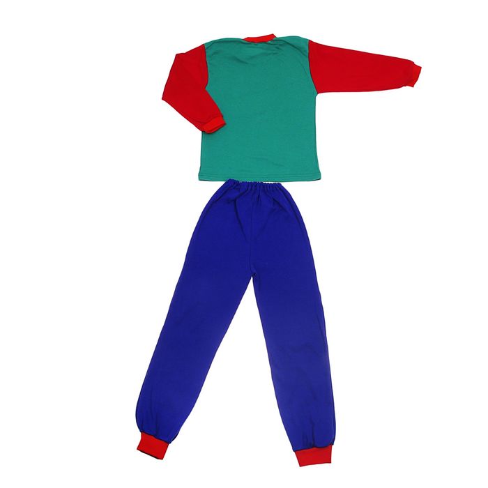 Пижама для мальчика, рост 122 см, цвет зелёный (арт. Пж-524/А-04_Д)