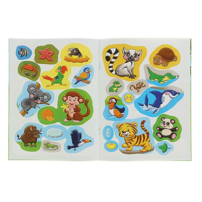 Умные наклейки "Зоопарк"