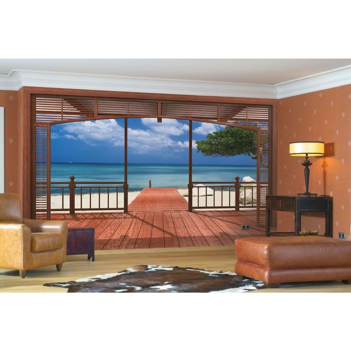 Фотообои Komar 8-101 "Терраса к морю", 3,88х2,7 м