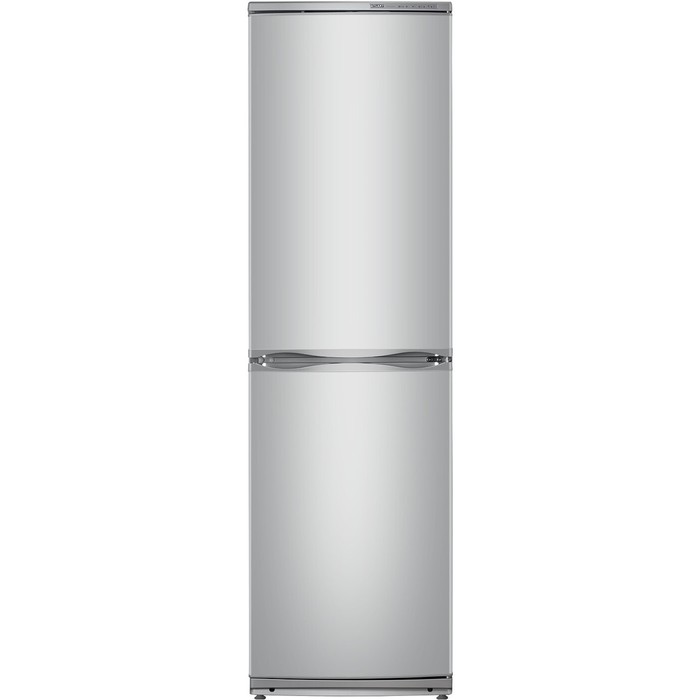 Холодильник ATLANT 6025-080, двухкамерный, класс А, 384 л, серебристый холодильник atlant хм 6021 080 двухкамерный класс а 345 л цвет серебристый