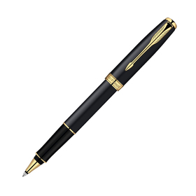 

Ручка-роллер Parker Sonnet T528 (S0817970) MattBlack GT (F) чернила: черный