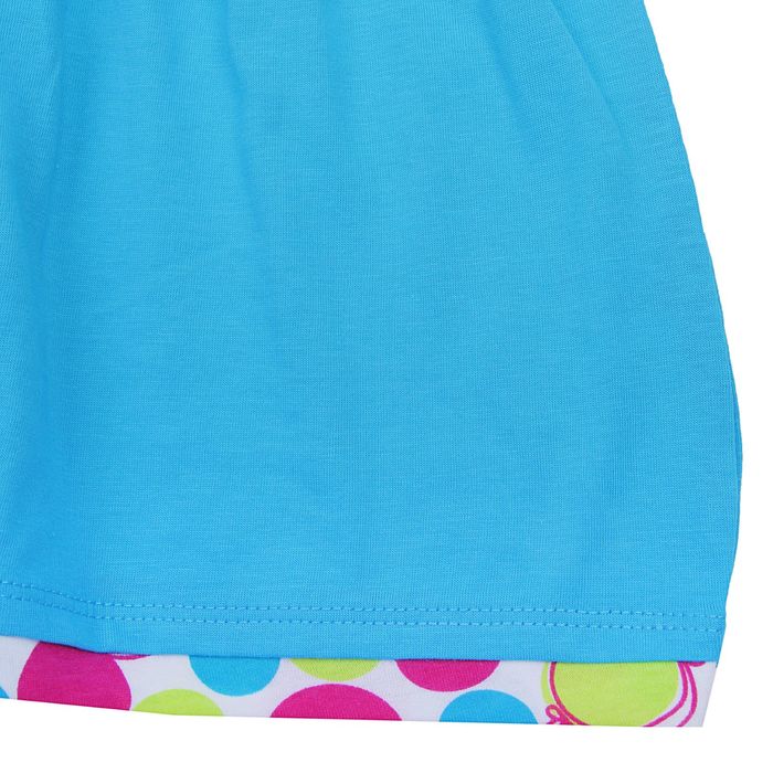 Платье для девочки, рост 98 см (56), цвет бирюзовый