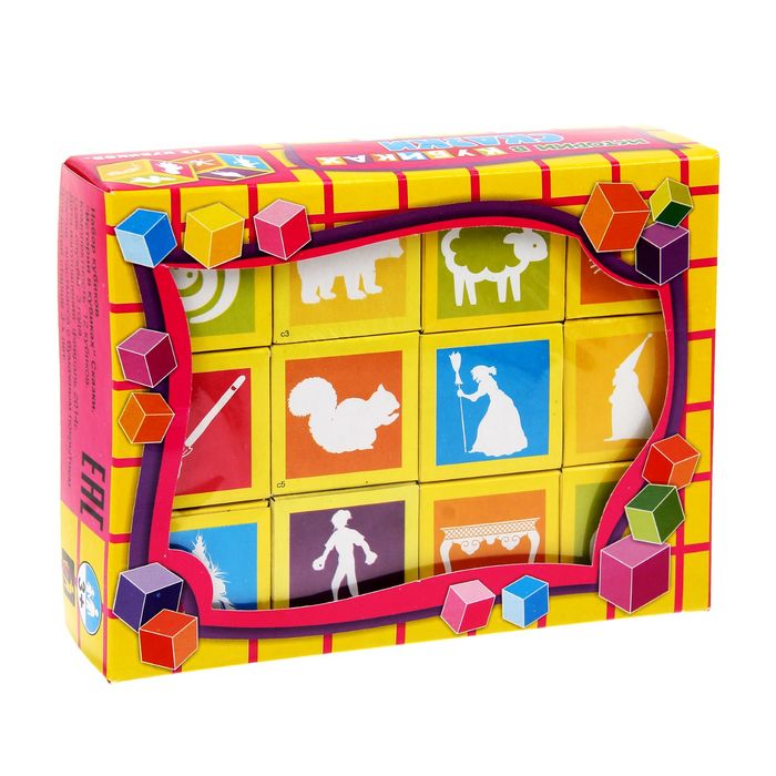 Кубики «Истории в кубиках. Сказки», 12 штук