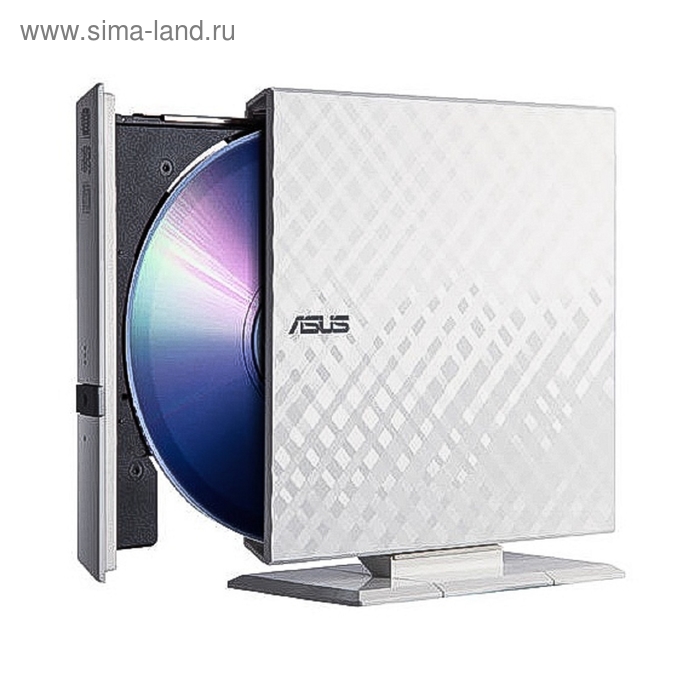 Привод DVD-RW Asus SDRW-08D2S-U белый USB внешний RTL цена и фото