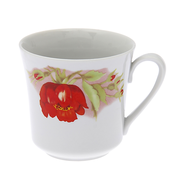 Кружка 250 мл "Альпийские цветы", рисунок МИКС