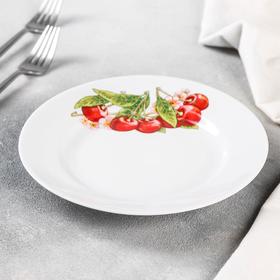 

Тарелка мелкая «Вишня», d=20 см, гладкий край