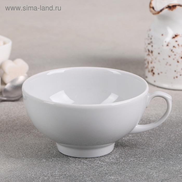 Чашка чайная фарфоровая «Рубин», 220 мл, d=10,2 см