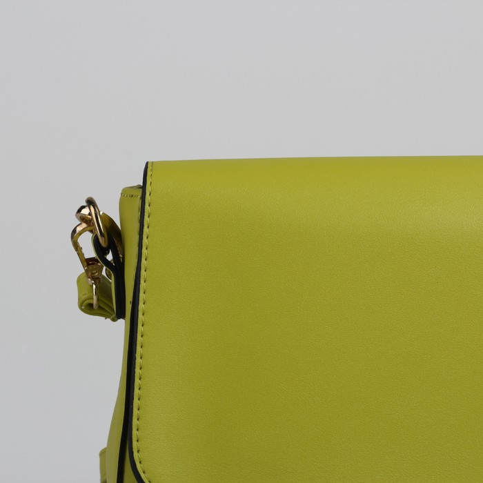 Сумка женская на молнии, 1 отдел, 1 наружный карман, регулируемый ремень, жёлтая