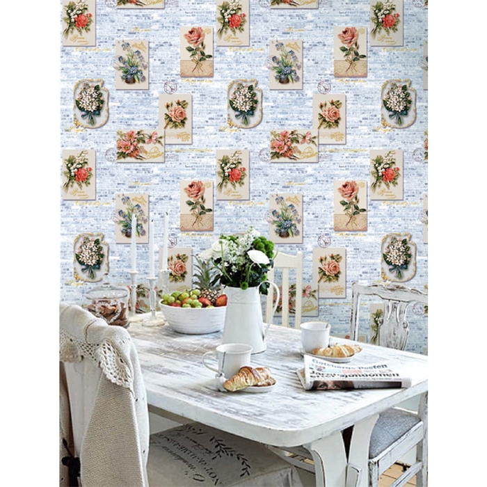 Обои бумажные Саратов Ф486-01 "Бонжур-А", 0,53х10 м