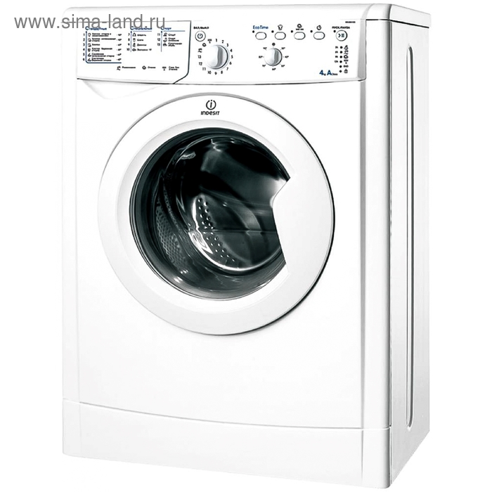 Стиральная машина Indesit IWUB 4105 (CIS), класс A, 1000 об/мин, 4 кг, белая стиральная машина indesit ewuc 4105 белый
