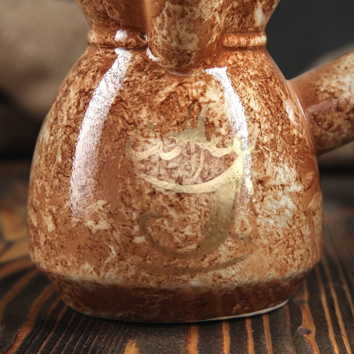 Турка "Мрамор" коричневая, 0,45 л