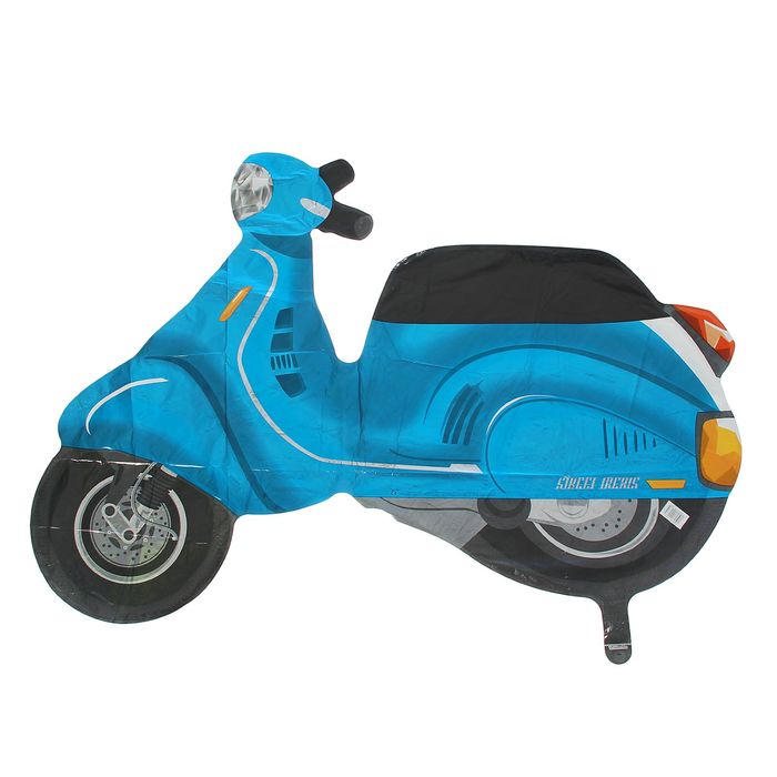 Шар фольгированный 37" "Скутер", street, цвет синий