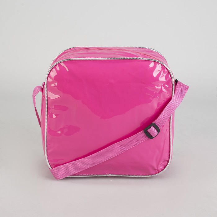 Сумка детская на молнии "Горошек", 1 отдел, 1 наружный карман, длинный ремень, цвет малиновый