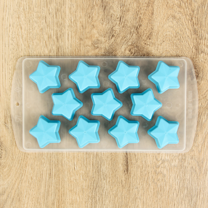 Форма для льда "Звезды", 11 ячеек, цвет МИКС