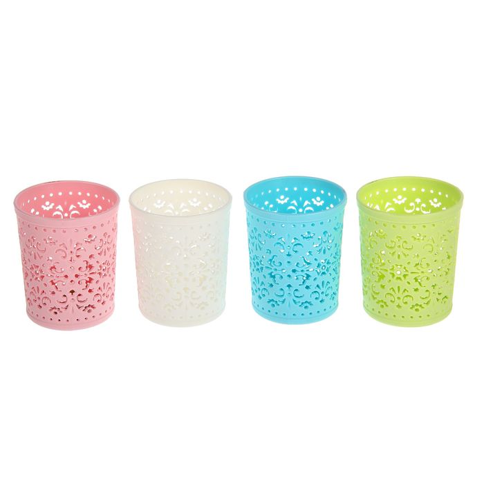 Подставка для столовых приборов "Узор", цвет МИКС