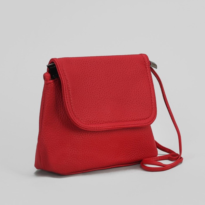 Сумка женская, 1 отдел, 1 наружный карман, длинный ремень, цвет бордовый