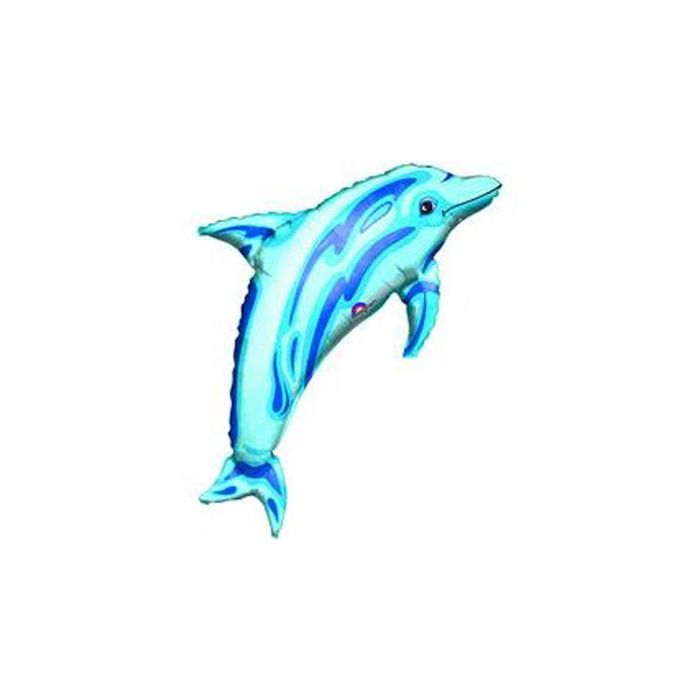 Шар фольгированный "Дельфин синий" 37" АГ
