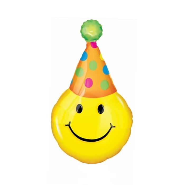 Шар фольгированный "Улыбка в колпаке", 39"
