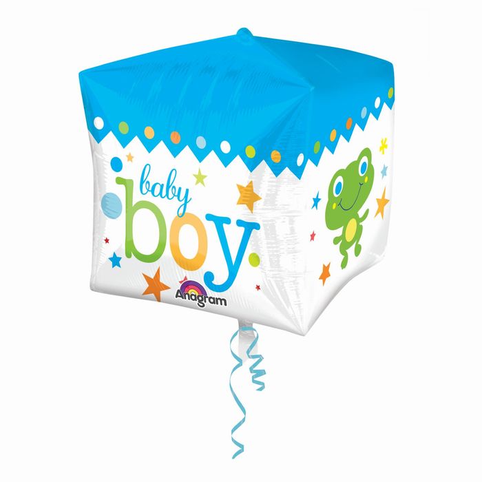 Шар фольгированный 3D 15" Happy Birthday "Малыш мальчик"