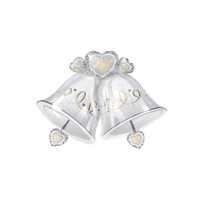 Шар фольгированный "Свадебные колокола", 35"