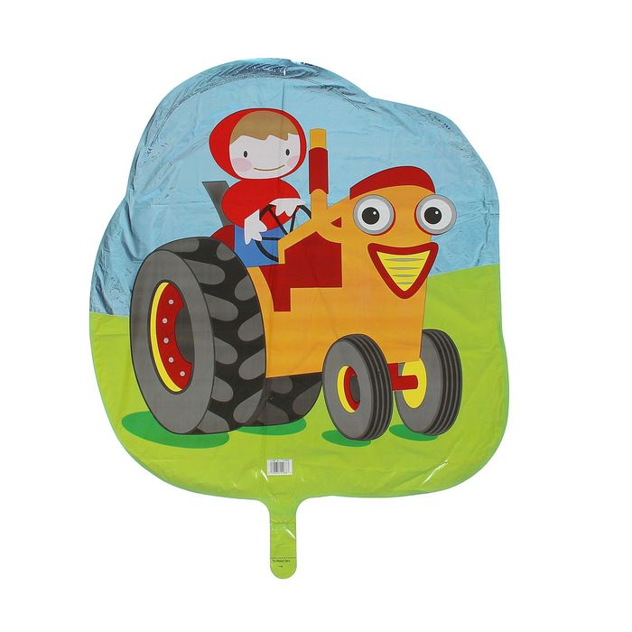 Шар фольгированный 37" "Трактор-колхозница", street