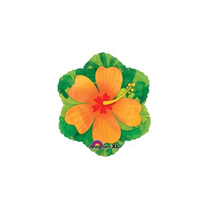 Шар фольгированный "Гибискус", 18", цвет оранжевый