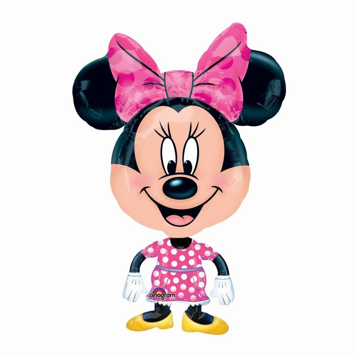 Шар фольгированный ходячий "Минни", 52"