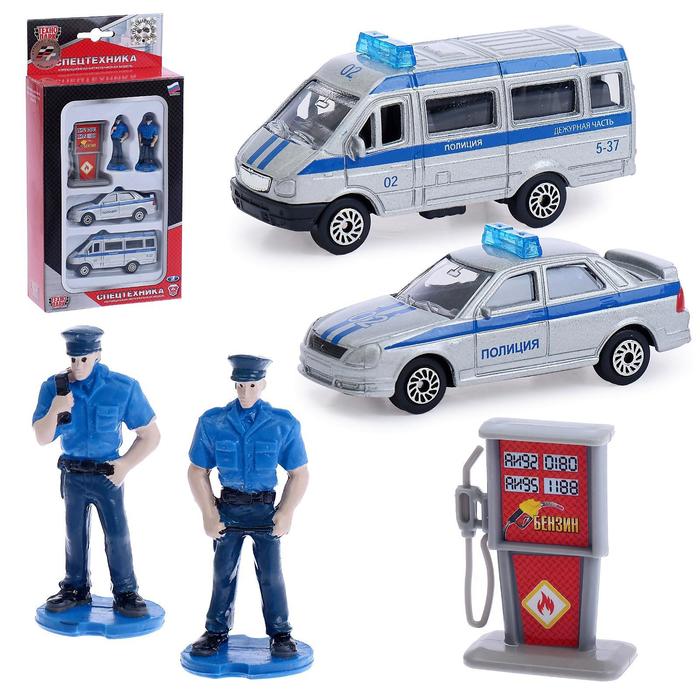 Набор "Полиция с фигурками и аксессуарами", 2 шт, 7см