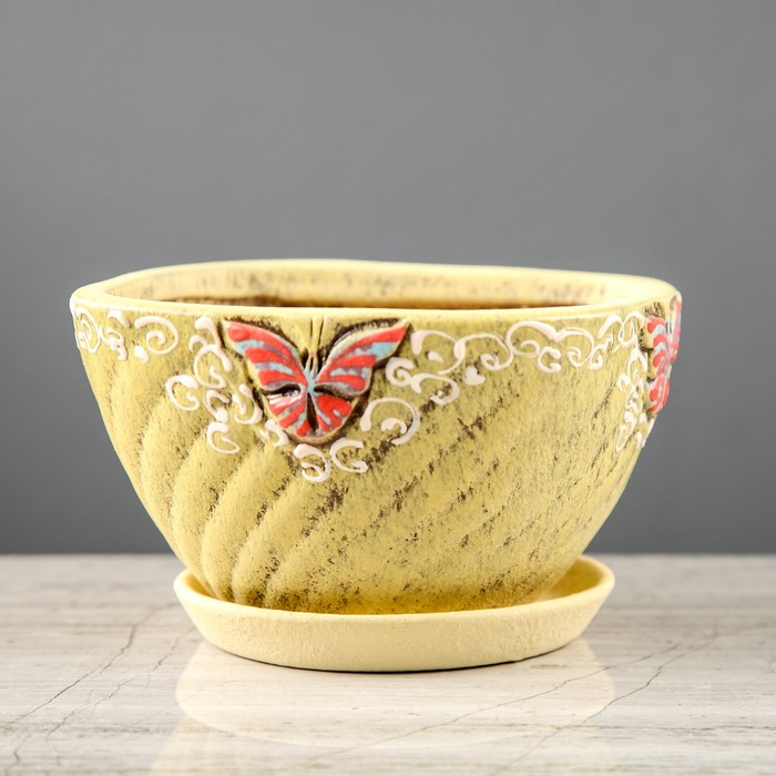 Кашпо "Диагональ" 0,65 л, микс