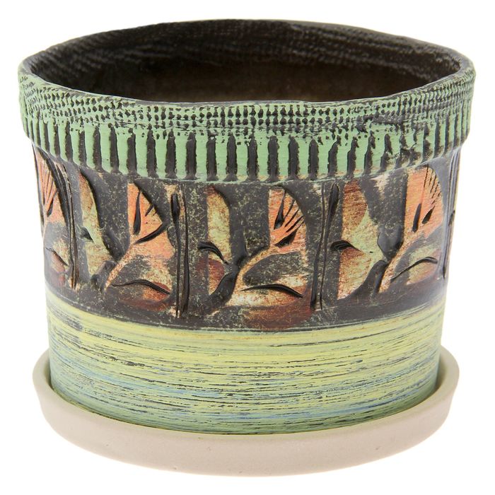 Кашпо "Штрих" 0,6 л, микс