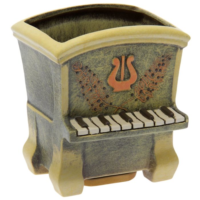Фигурное кашпо "Пианино" микс